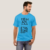 Mechanisch ingenieurskarakter t-shirt (Voorkant volledig)
