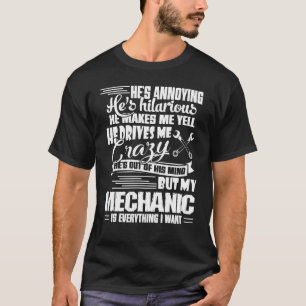 Mechanisch is alles wat ik wil, grappig mechanisch t-shirt