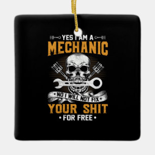 Mechanisch ja, ik ben een mechanisch keramisch ornament