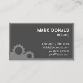 Mechanisch Modern Custom Visitekaartje (Voorkant)