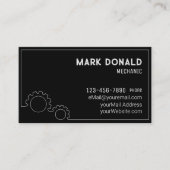 Mechanisch Modern Custom Visitekaartje (Voorkant)