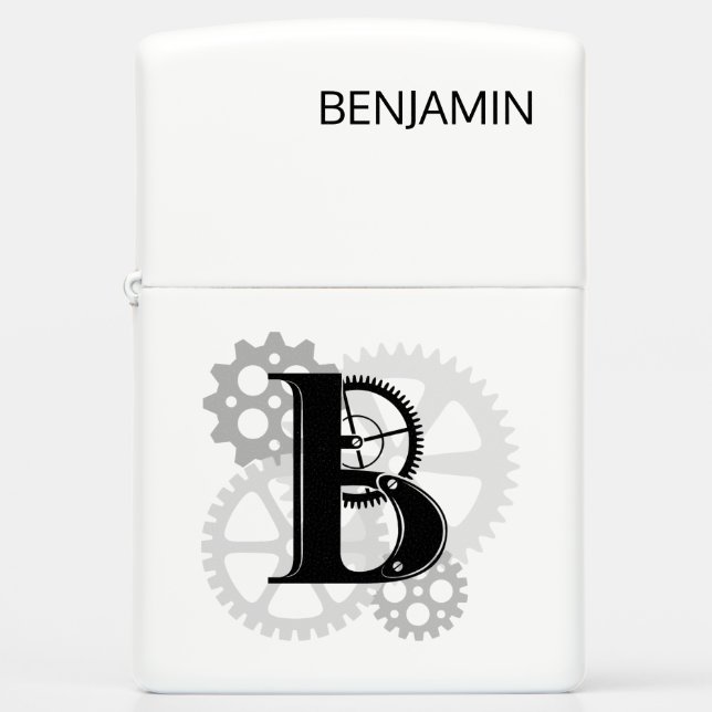  mechanisch monogram. INITIAAL B (Voorkant)