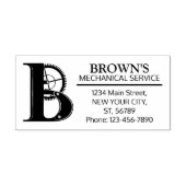  mechanisch monogram. INITIAAL B Rubberstempel (Afrduk)