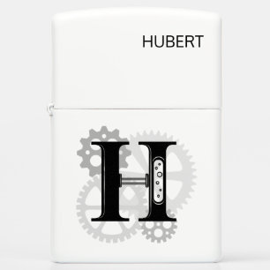 mechanisch monogram. Initiaal "H"