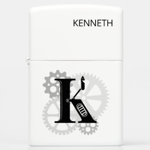 mechanisch monogram. Initiaal "K"