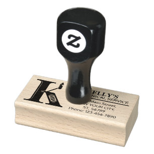  mechanisch monogram. Initiaal "K" Rubberstempel