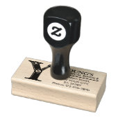 mechanisch monogram. Initiaal "Y" Rubberstempel (Stempel)