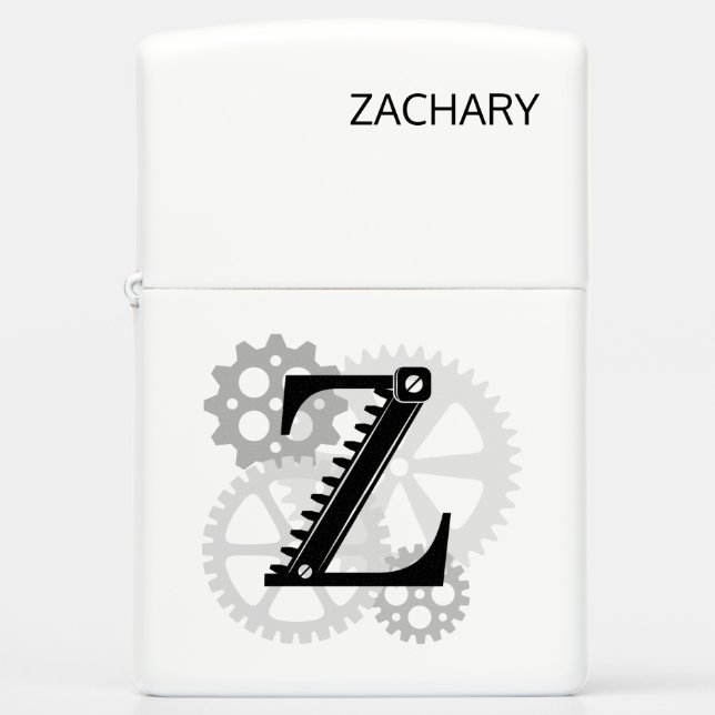  mechanisch monogram. Initiaal "Z" (Voorkant)