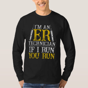 Mechanisch onderhoud van de lift waarop ik de tech t-shirt