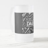 Mechanisch patroon, pap matglas bierpul (Voorkant links)