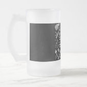 Mechanisch patroon, pap matglas bierpul (Links)