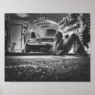 Mechanisch Poster voor reparatie van auto's