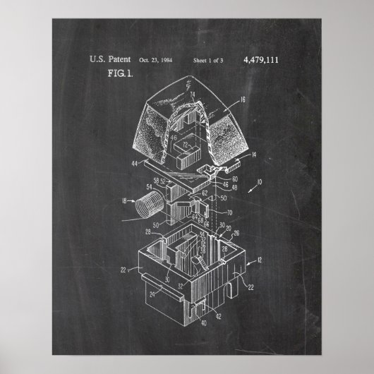 Mechanisch toetsenbordsleuteloctrooi poster (Voorkant)