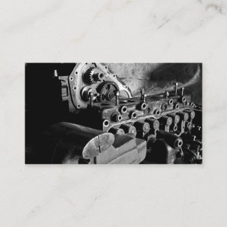 Mechanisch Visitekaartje voor auto's met motorfoto