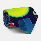 Mechanische abstractie die u in de gaten houdt stropdas (Opgerold)