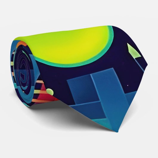 Mechanische abstractie die u in de gaten houdt stropdas (Opgerold)