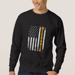 Mechanische Amerikaanse vlag  Funny Proud Mec Trui