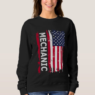 Mechanische Amerikaanse vlag voor Amerikaans mecha Trui
