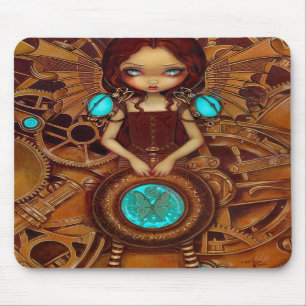 Mechanische Angel I steampunk fairy Mousepad Muismat
