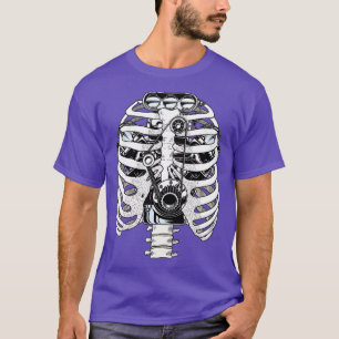 Mechanische auto-ingenieur Skelet T-shirt