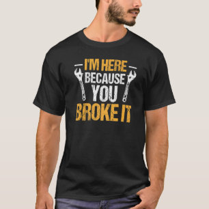 Mechanische auto-kleding die ik hier ben omdat je t-shirt