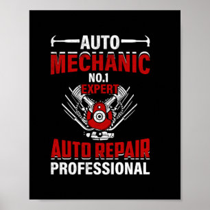 Mechanische auto nr. 1-expert poster