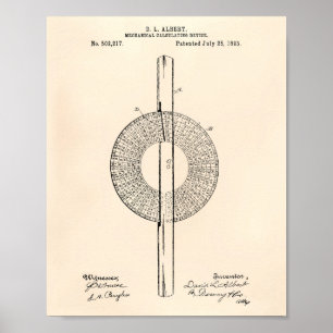 Mechanische berekening van oude kunstfoto's uit 18 poster
