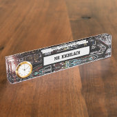 Mechanische beweging met aangepast naambordje (Zijkant)