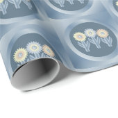 Mechanische bloemen cadeaupapier (Rol Hoek)