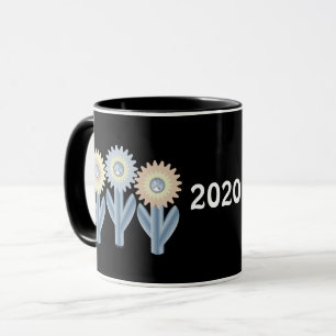 Mechanische bloemen mok