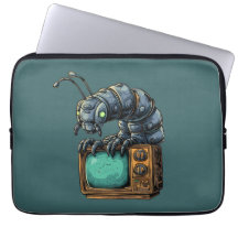 Mechanische Bug Vintage TV Laptop Hoes