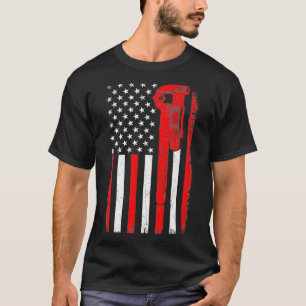 Mechanische CNC-werktuigen Vlaghandyman T-shirt
