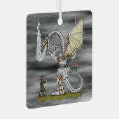 Mechanische draak metalen ornament (Voorkant Rechts)