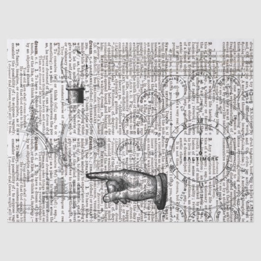 Mechanische droom tissuepapier (Voorkant)