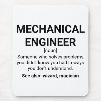 Mechanische engineer Definition Noun Muismat