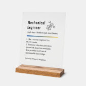 Mechanische engineer Funny Definition Acryl Bord (Hoek)