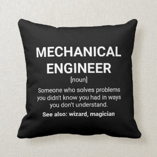 Mechanische engineer Funny Definition Kussen