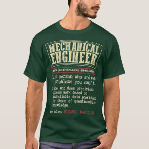 Mechanische Engineer Funny Dictionary Definition T-shirt