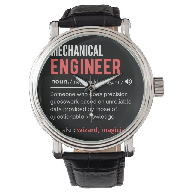 Mechanische ENGINEER Horloge (Voorkant)
