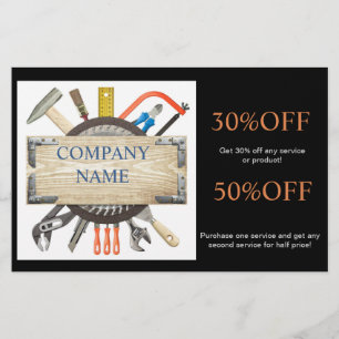 Mechanische gereedschappen Handyman Carpentry-cons Flyer
