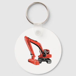 mechanische graafmachine sleutelhanger