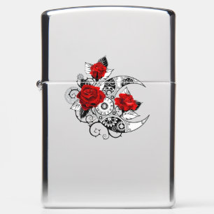 Mechanische haling met rode rozen