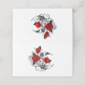 Mechanische haling met rode rozen (Buitenkant ongevouwen)