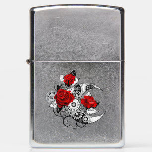 Mechanische haling met rode rozen