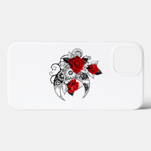 Mechanische haling met rode rozen Case-Mate iPhone case (Achterkant (horizontaal))