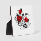 Mechanische haling met rode rozen fotoplaat (Voorkant)