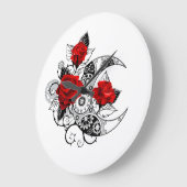 Mechanische haling met rode rozen grote klok (Hoek)