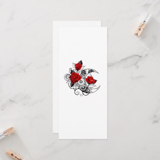 Mechanische haling met rode rozen kaart (Voorkant / Achterkant in situ)