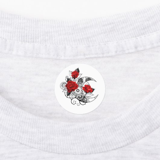 Mechanische haling met rode rozen labels (Aangebracht)