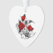 Mechanische haling met rode rozen ornament (voorkant)